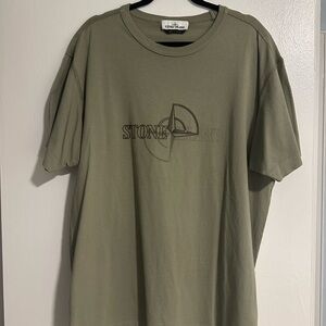 Stone Island Khaki Men's Tee